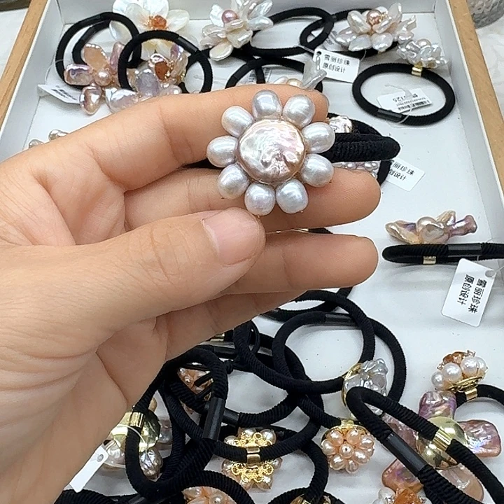 未镶嵌发饰淡水珍珠