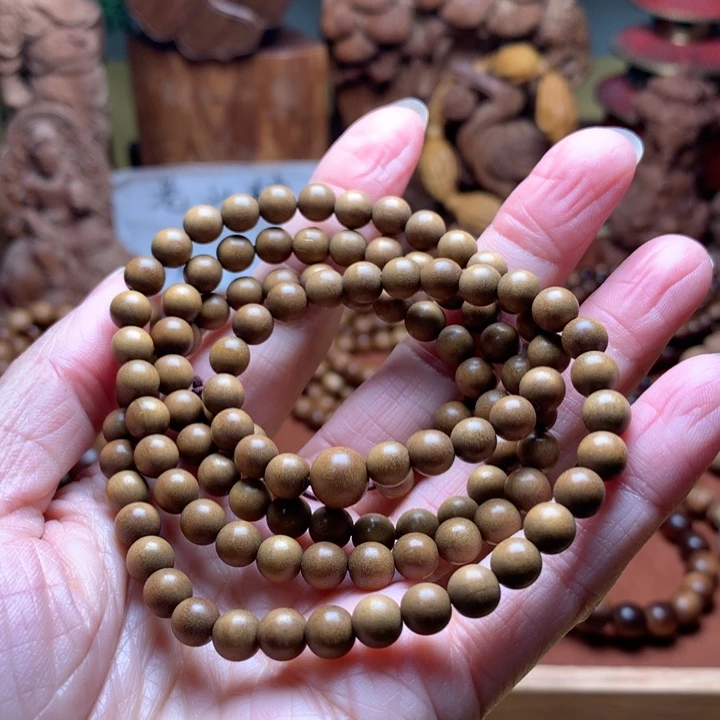 手串/手链檀香木老山檀0.6顺纹奶香