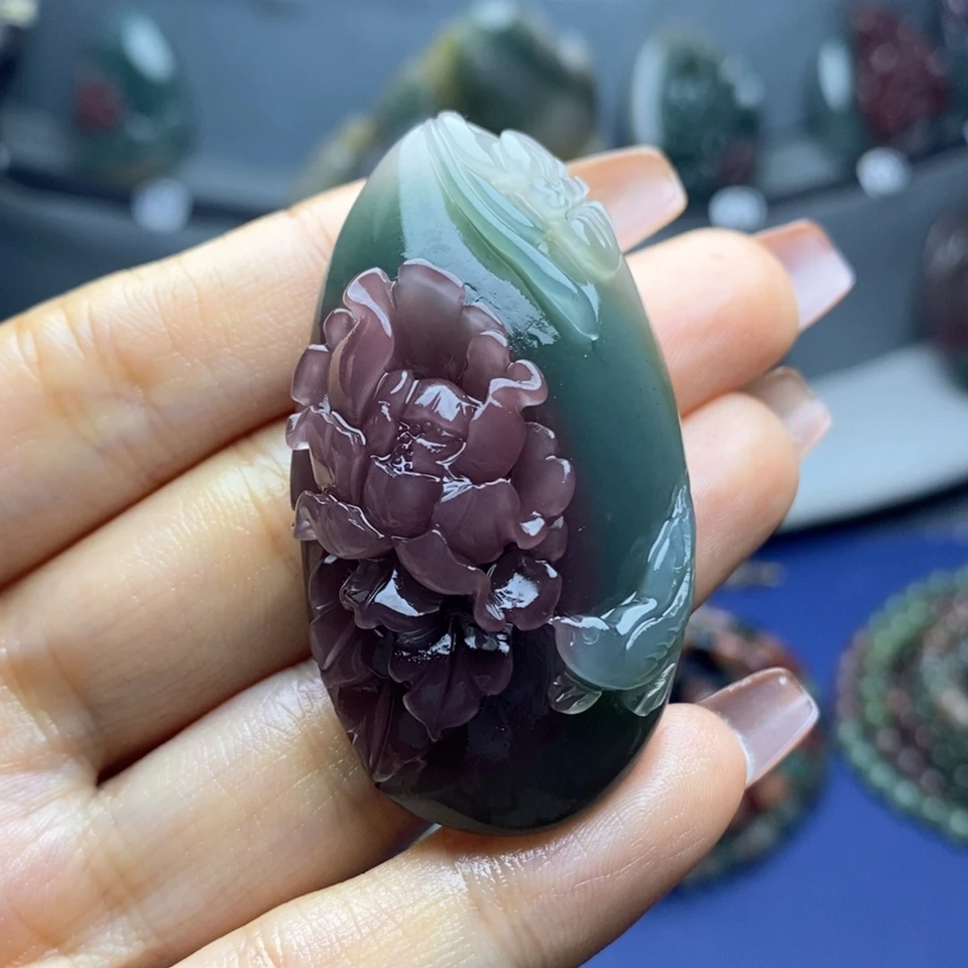 玛瑙/玉髓未镶嵌吊坠(不含链)