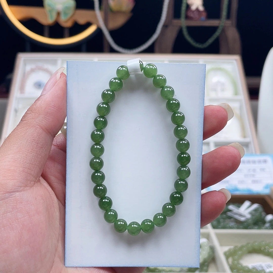 茉***莉未镶嵌手串和田玉（碧玉）