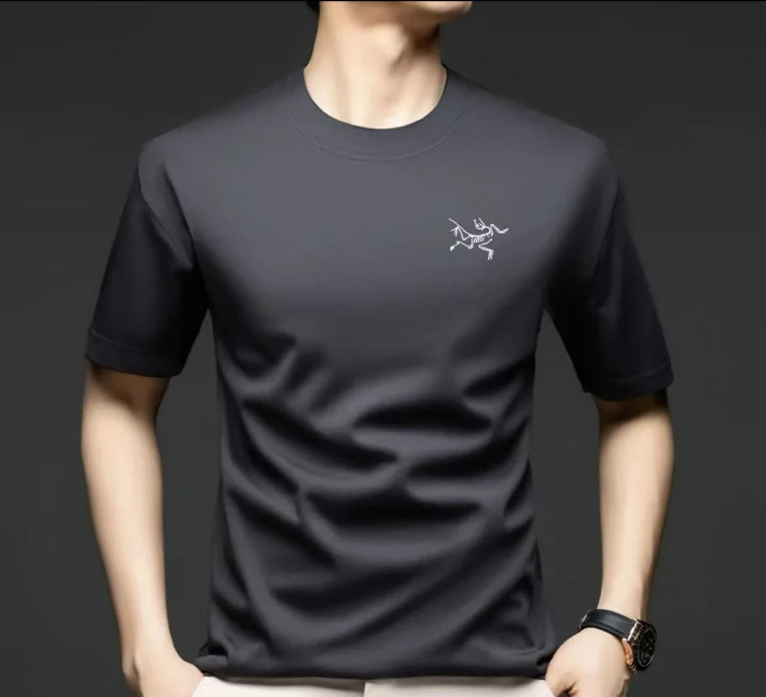 重工刺绣银茑 【小胸标&后背净版】短袖 T恤 男女同款