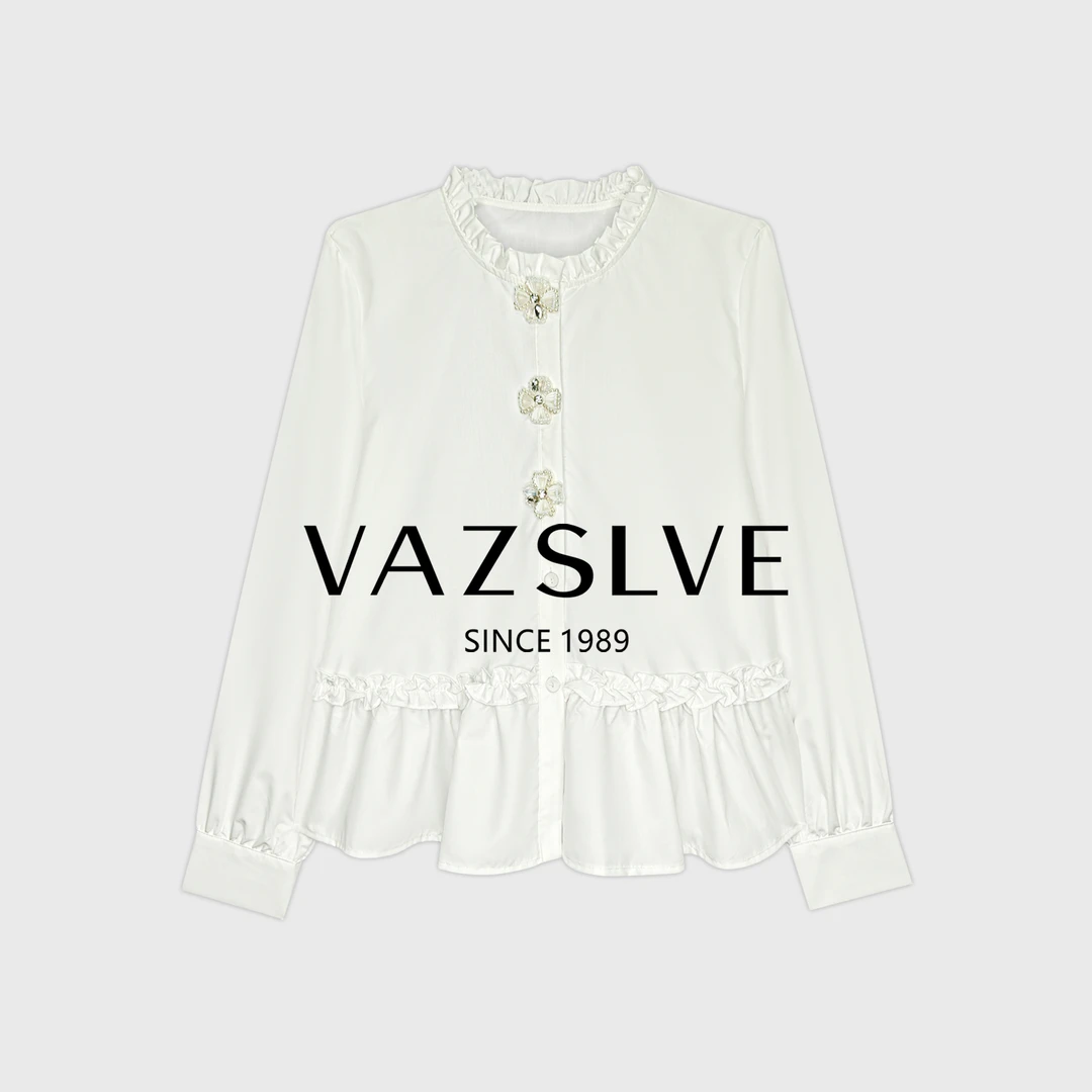 【VAZSLVE/全新奢品】捡漏新款小清新文艺风气质休闲衬衫CS1213