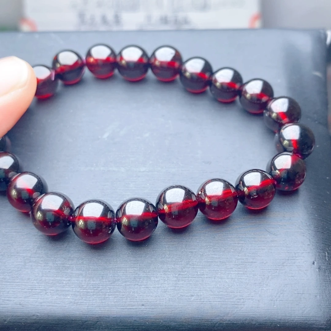 手链未镶嵌石榴石8.6玻璃体9a喜欢完美勿拍