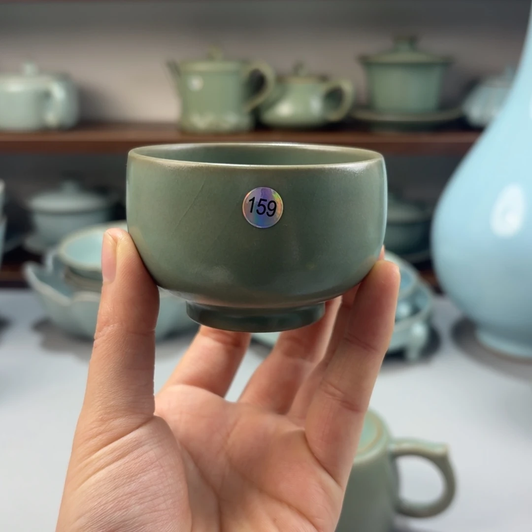 摆件瓷柴窑圆融杯编号159二级