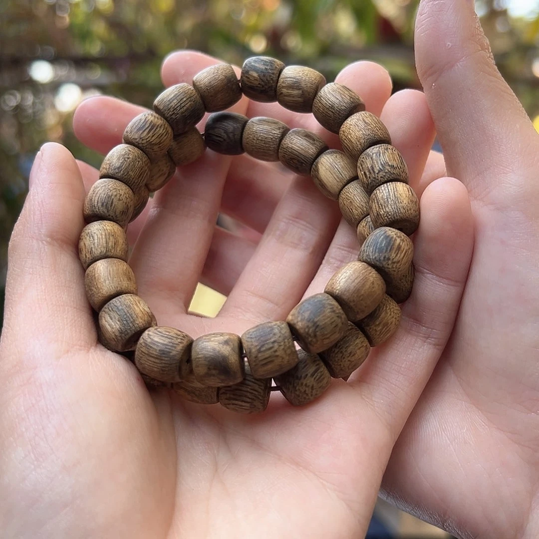 沉香手串鼓珠多样性发货一条卡1.0