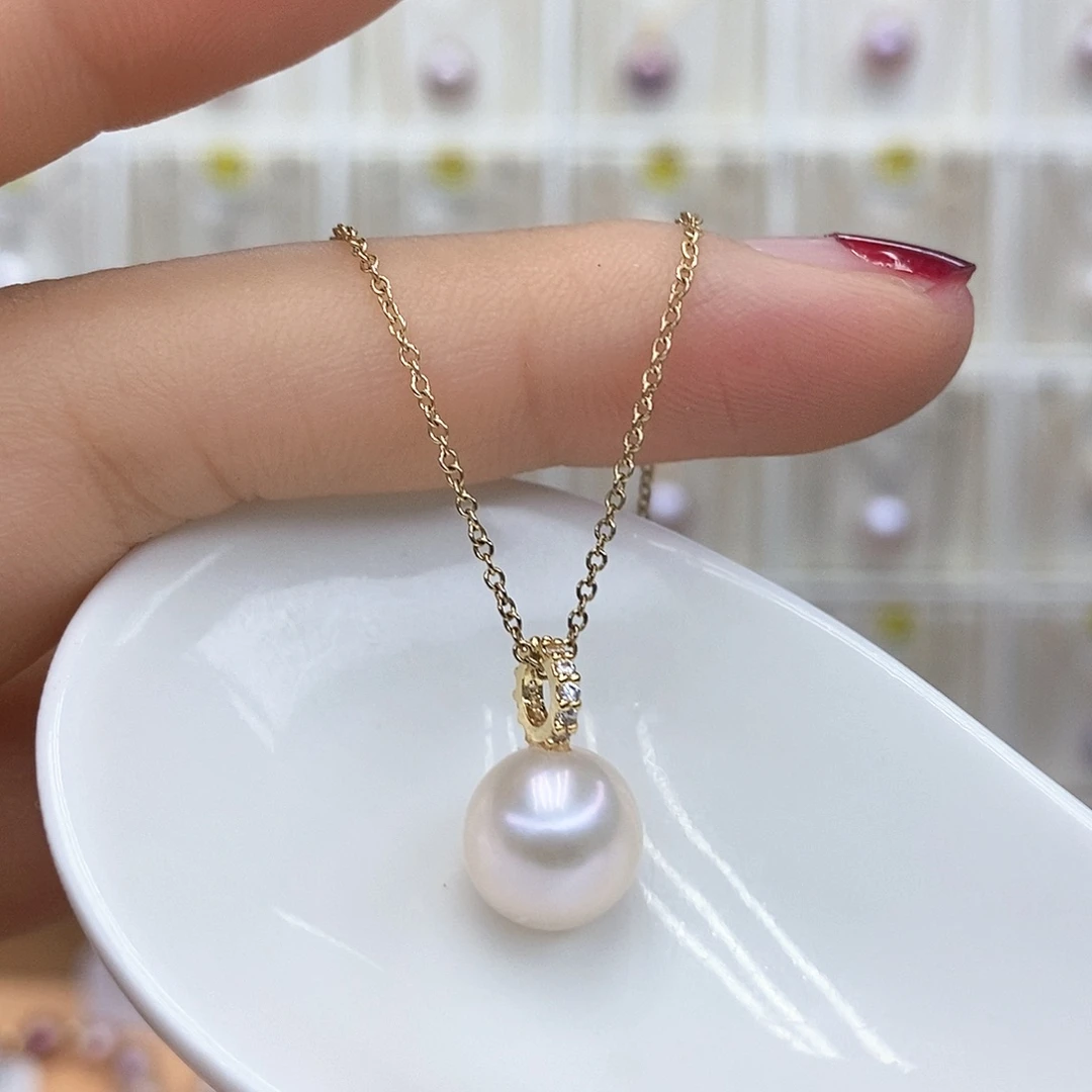 颈饰合金淡水珍珠
