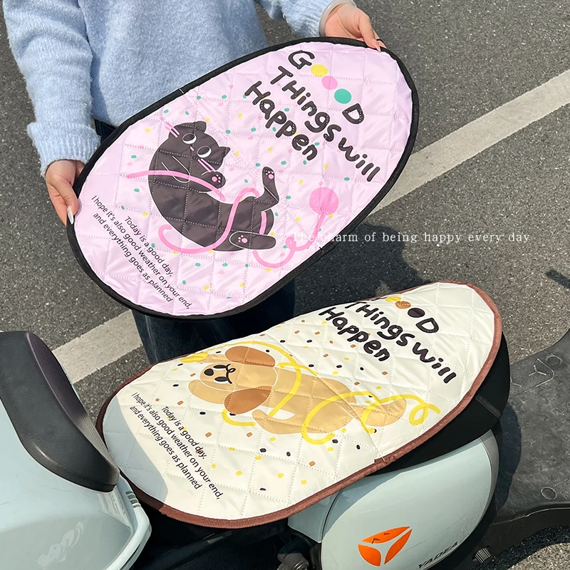 电动车夏季防晒坐垫翻翻垫电瓶座套摩托车屁股垫车座套隔热座位套