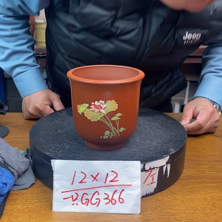 紫砂花盆GG366 货号一只