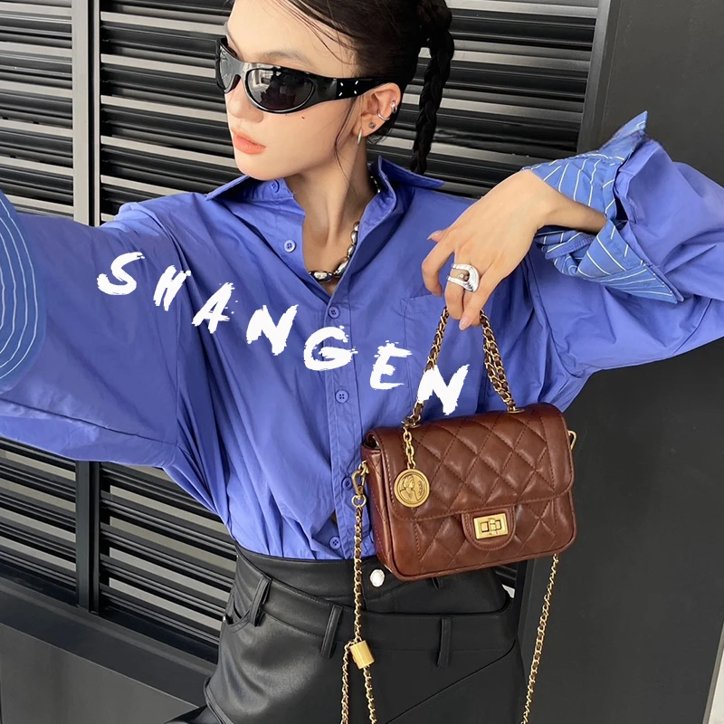 【尚恩CC】ZT-D7039-游牧咖-20*5*14轻奢时尚女士新款手提斜挎包