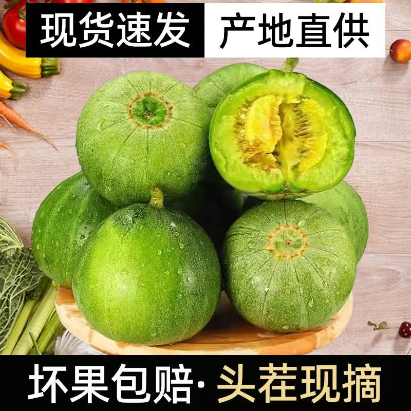山东头茬绿宝甜瓜小香瓜应季水果采摘维生素c不催熟可食产地包邮