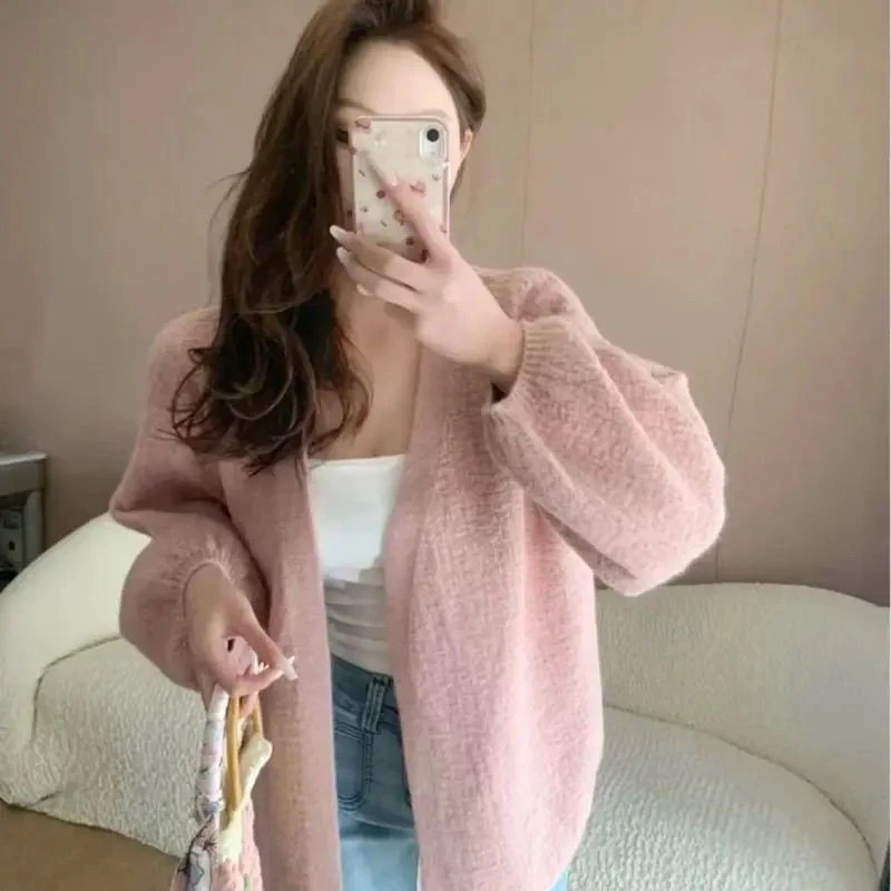 哥弟阿玛施正品网红外穿百搭时尚外搭泡泡袖短款外套春秋季慵懒风