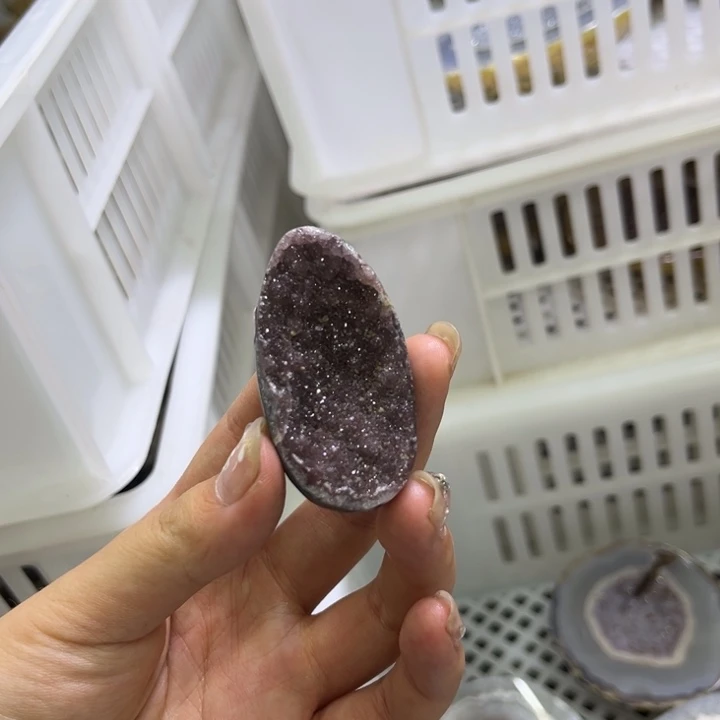 未镶嵌发饰水晶紫晶蛋