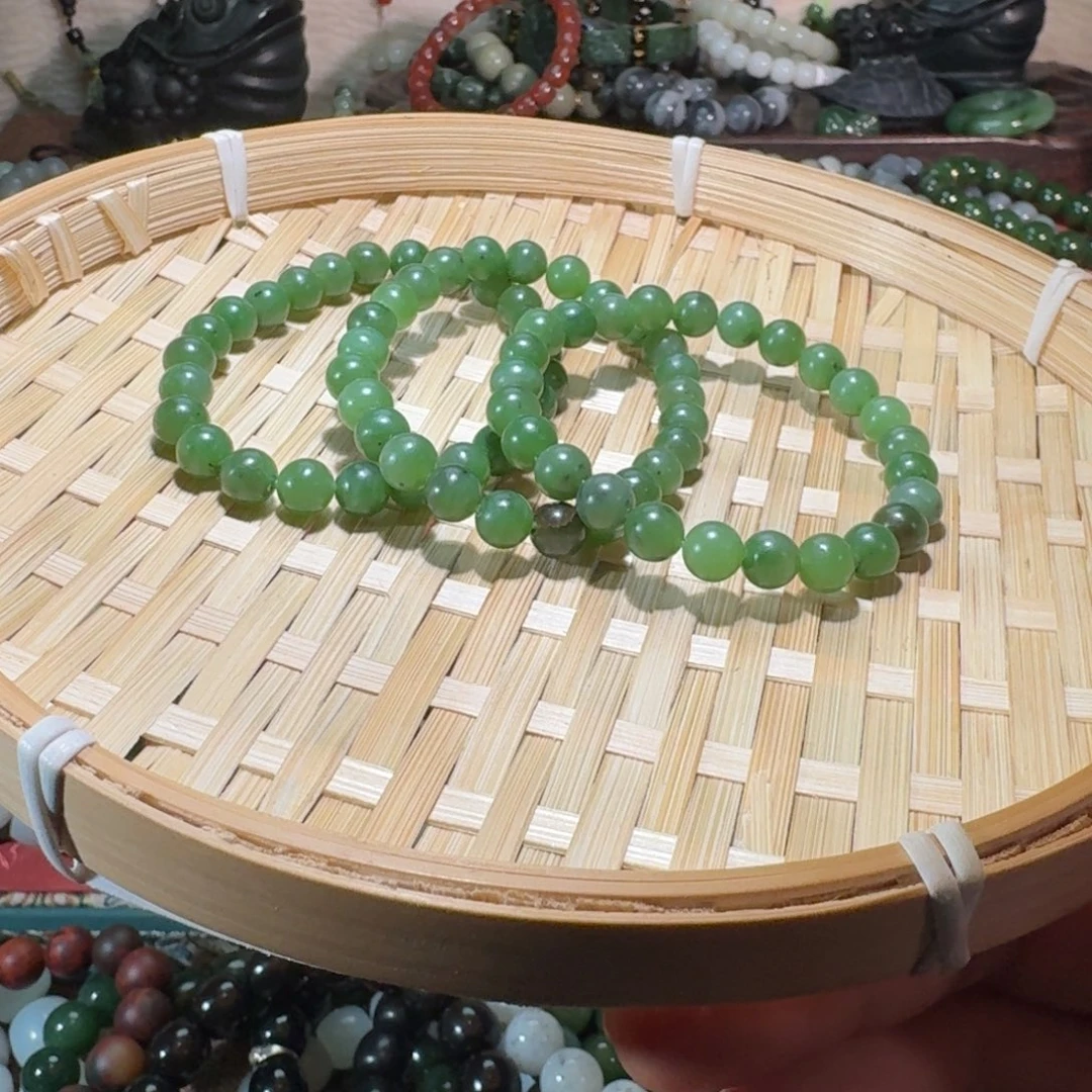 和田玉未镶嵌手链多样性拍一发一