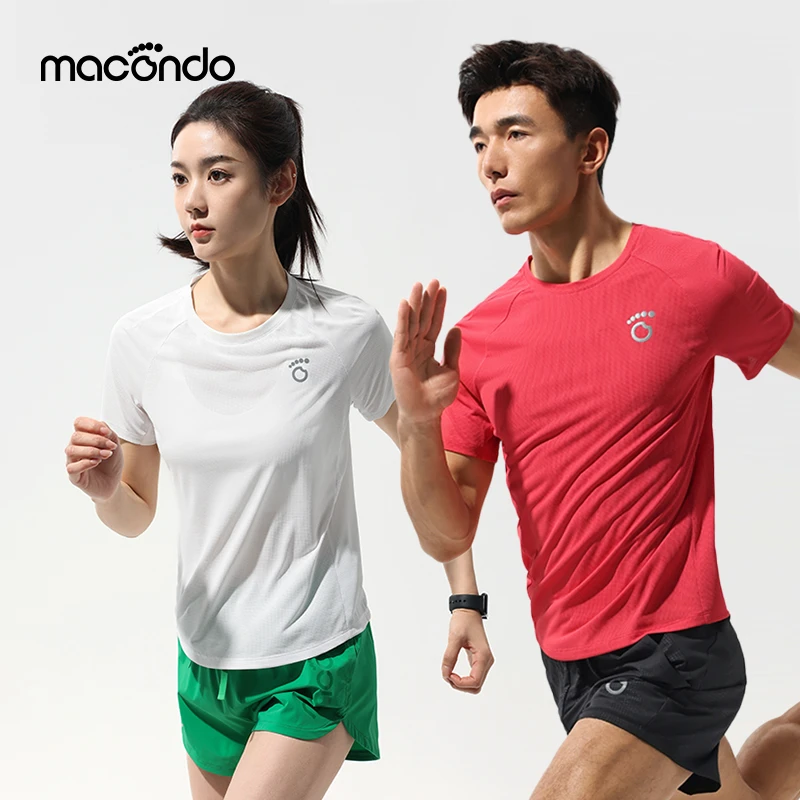 马孔多汗不显科技跑步短袖T恤8代 吸湿速干 超轻柔软运动吸汗透气