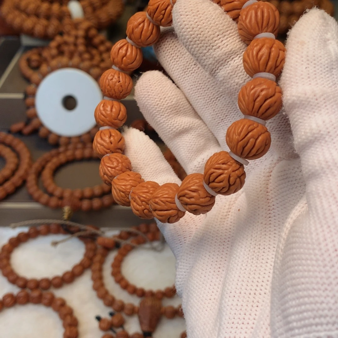 桃核手串秦岭龙纹