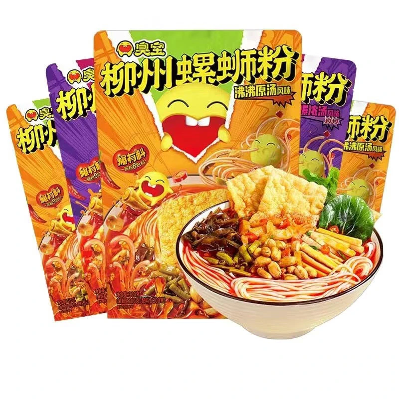【临期】【5包】臭宝螺蛳粉大小片腐竹广西柳州螺丝粉米粉爆辣香辣油
