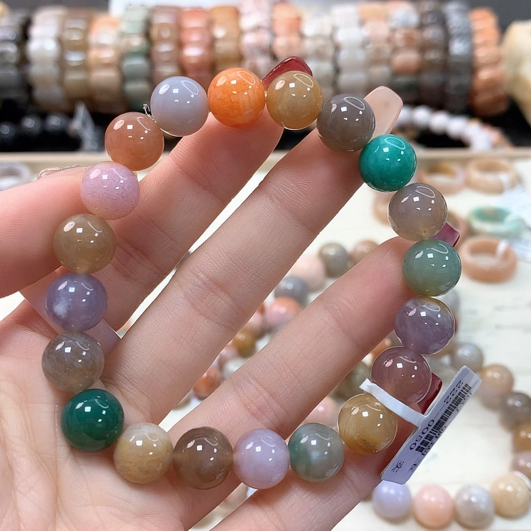 硅化珊瑚（珊瑚玉）手链未镶嵌清****洛146