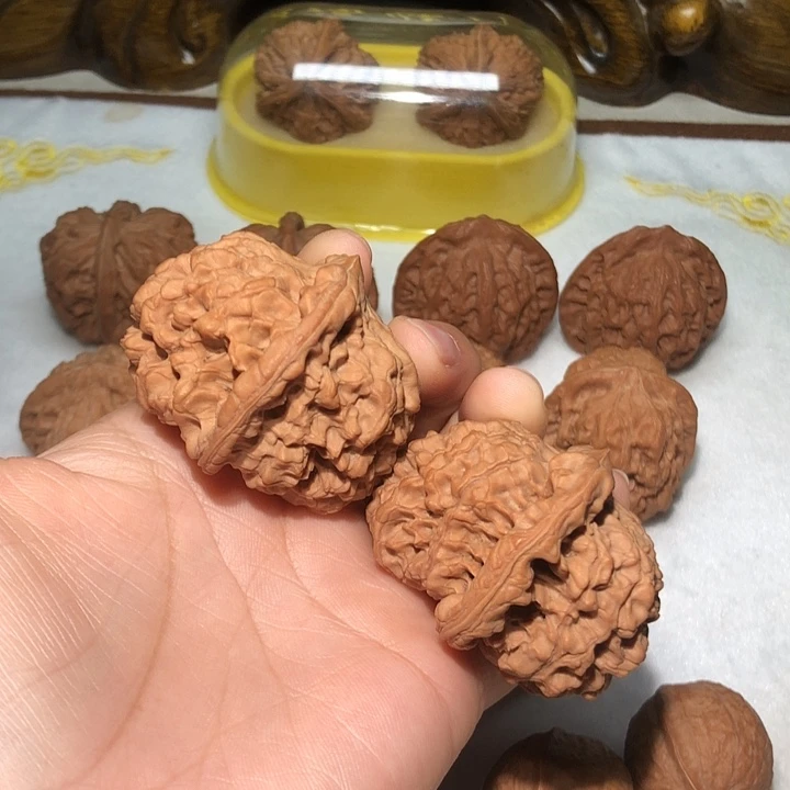 文玩核桃把件53夹板官帽