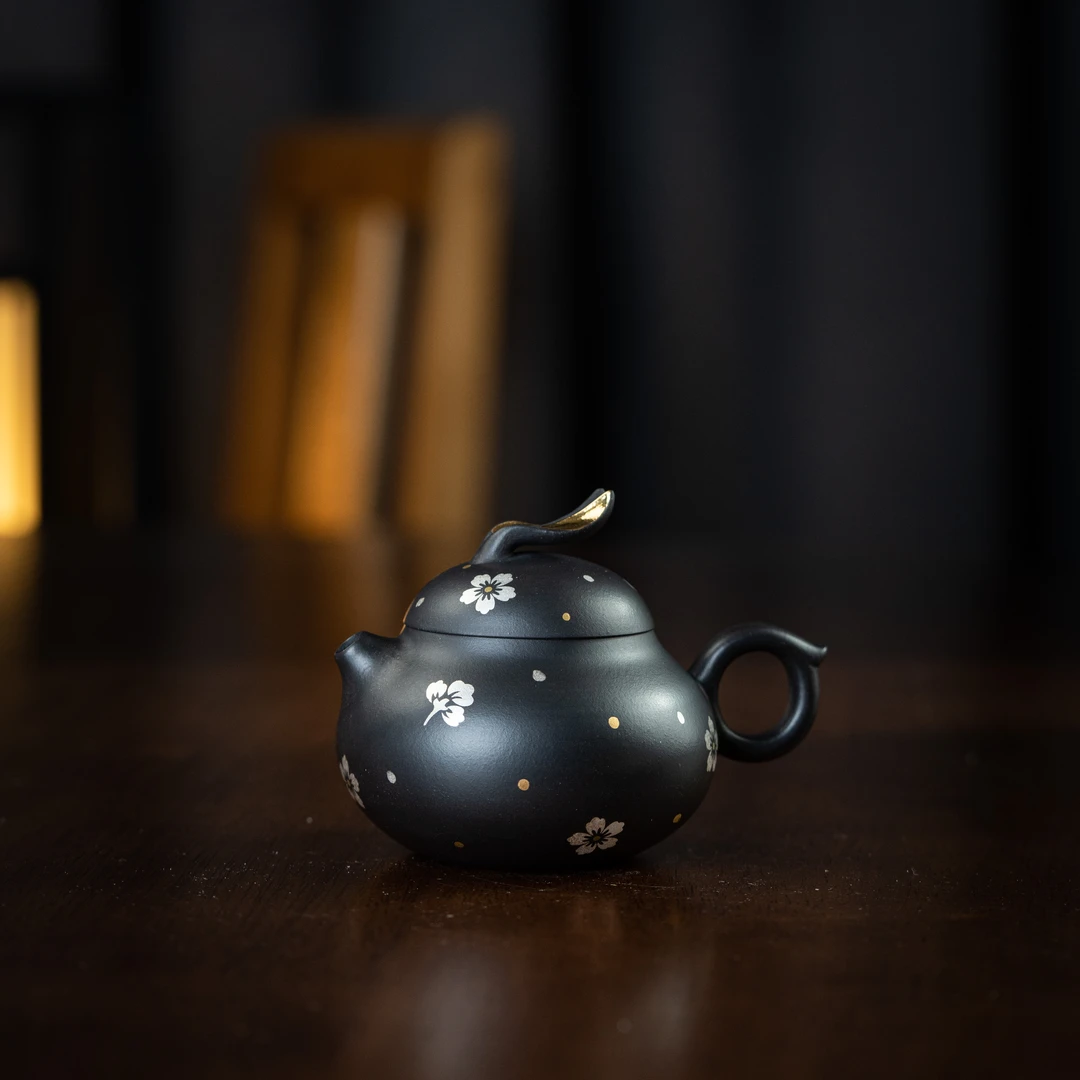 玉兔文旦 蕴金黑料150cc 家用紫砂壶泡茶茶壶tt1