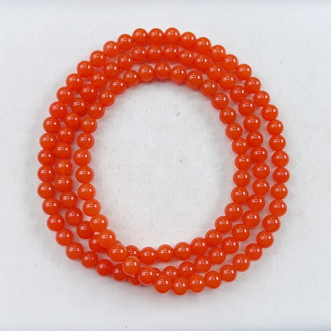 未镶嵌天然南红玛瑙保山杨柳滴水洞亮光收藏级长串卡6一条