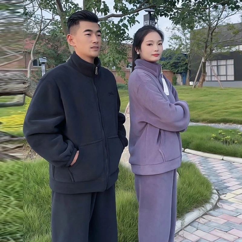 【二代升级海豚绒】立领可外穿家居服2025秋冬季保暖加绒加厚两件套