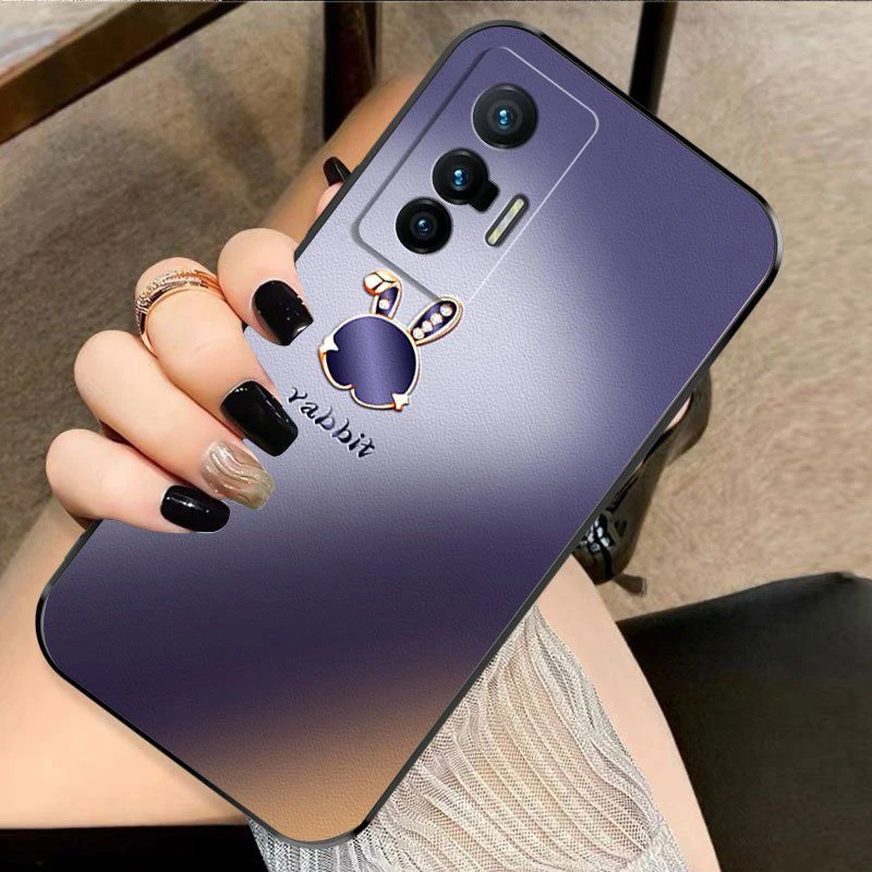 vivox70手机壳新款x70t全包软硅胶x70Pro超薄防摔曲屏高级感女壳