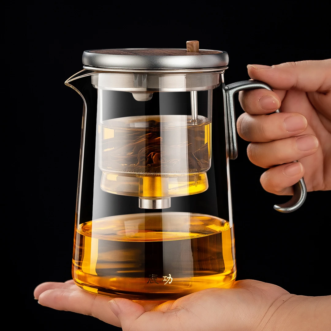 辰功茶水分离飘逸杯泡茶壶玻璃内胆过滤泡茶杯茶具办公室冲茶神器