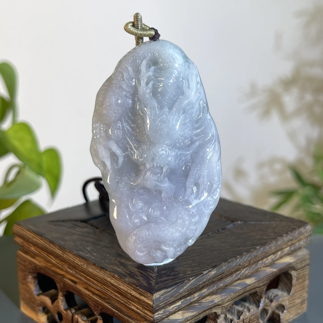 JTAA30-52  天然缅甸翡翠A货 龙牌