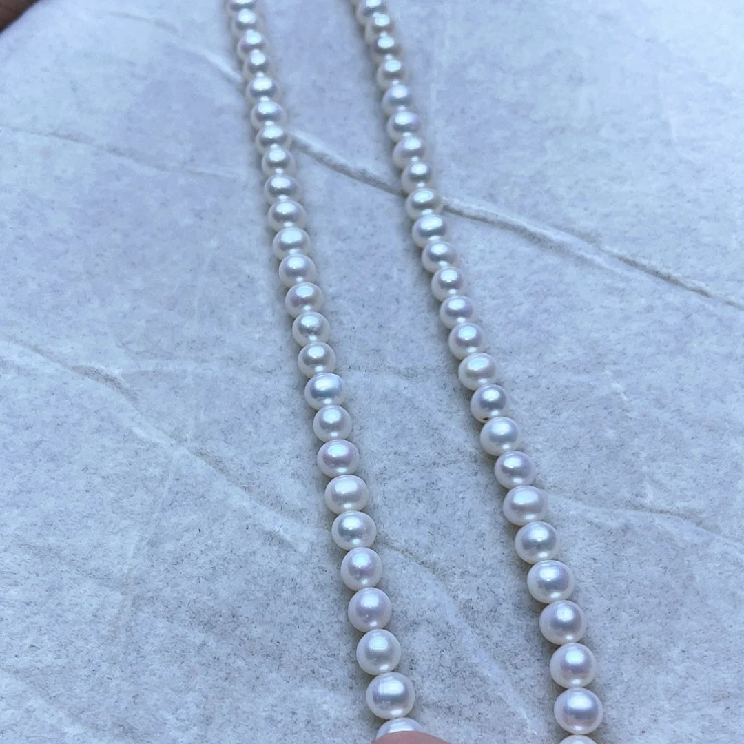 淡水珍珠颈饰银S925镶嵌