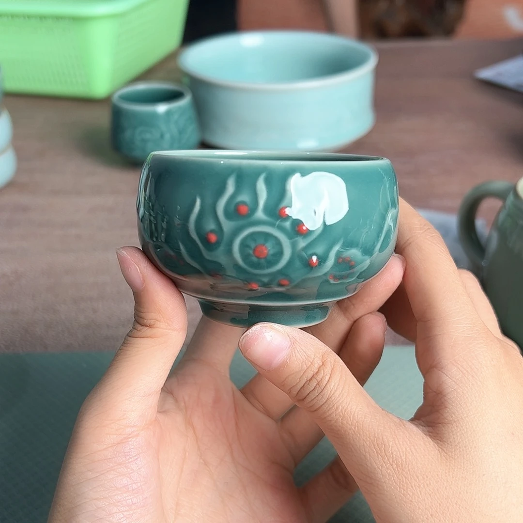 云间青瓷龙泉小米茶器