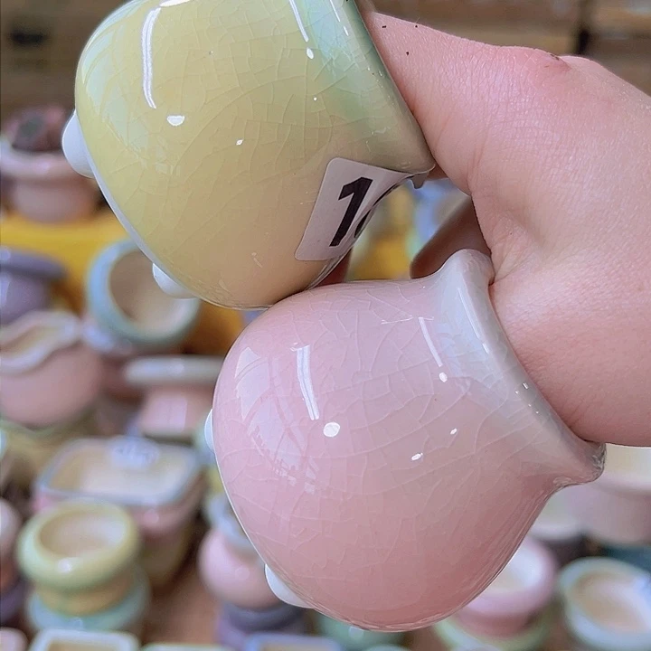 红陶陶瓷花盆当场满12包邮