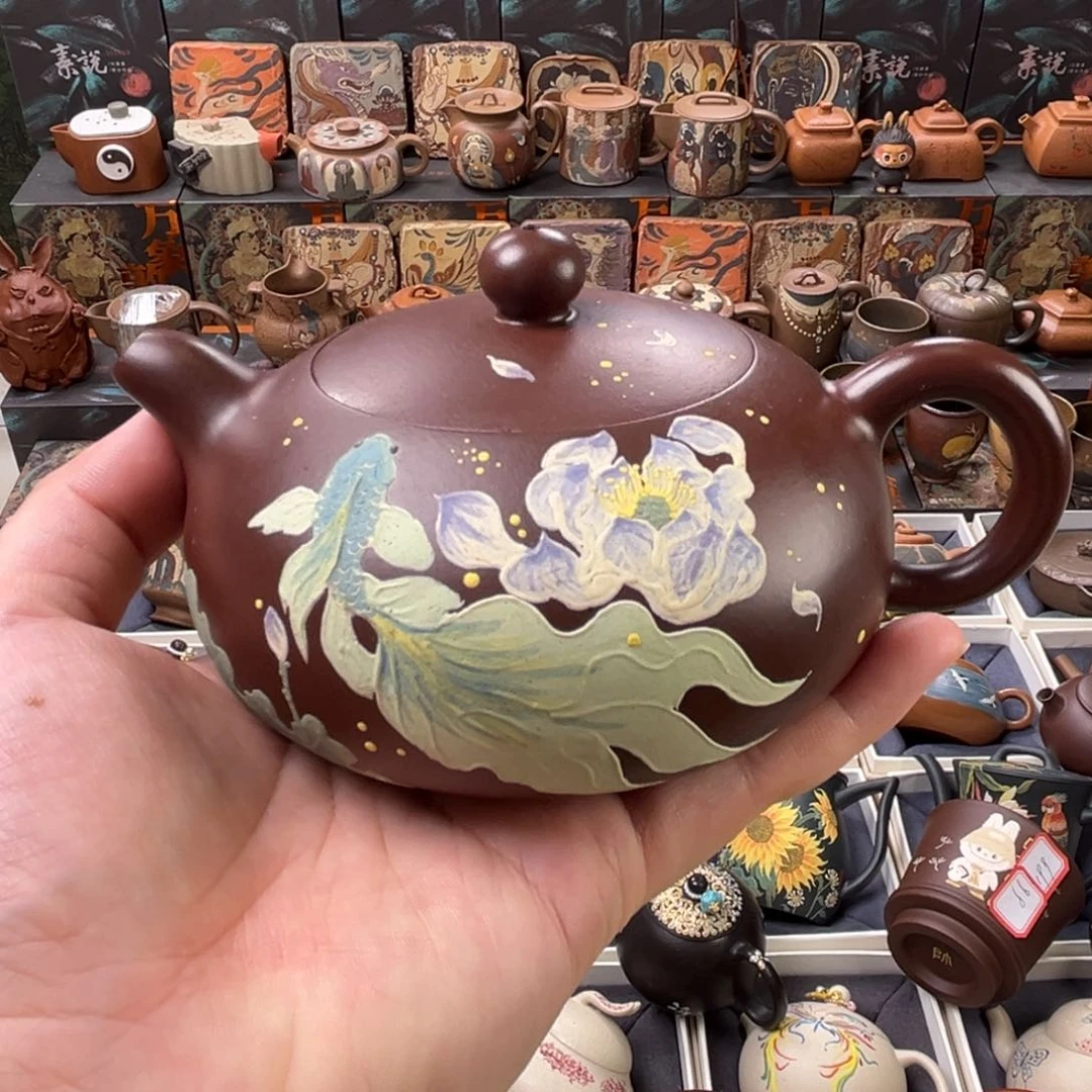 茶壶紫砂250cc原矿精工半手