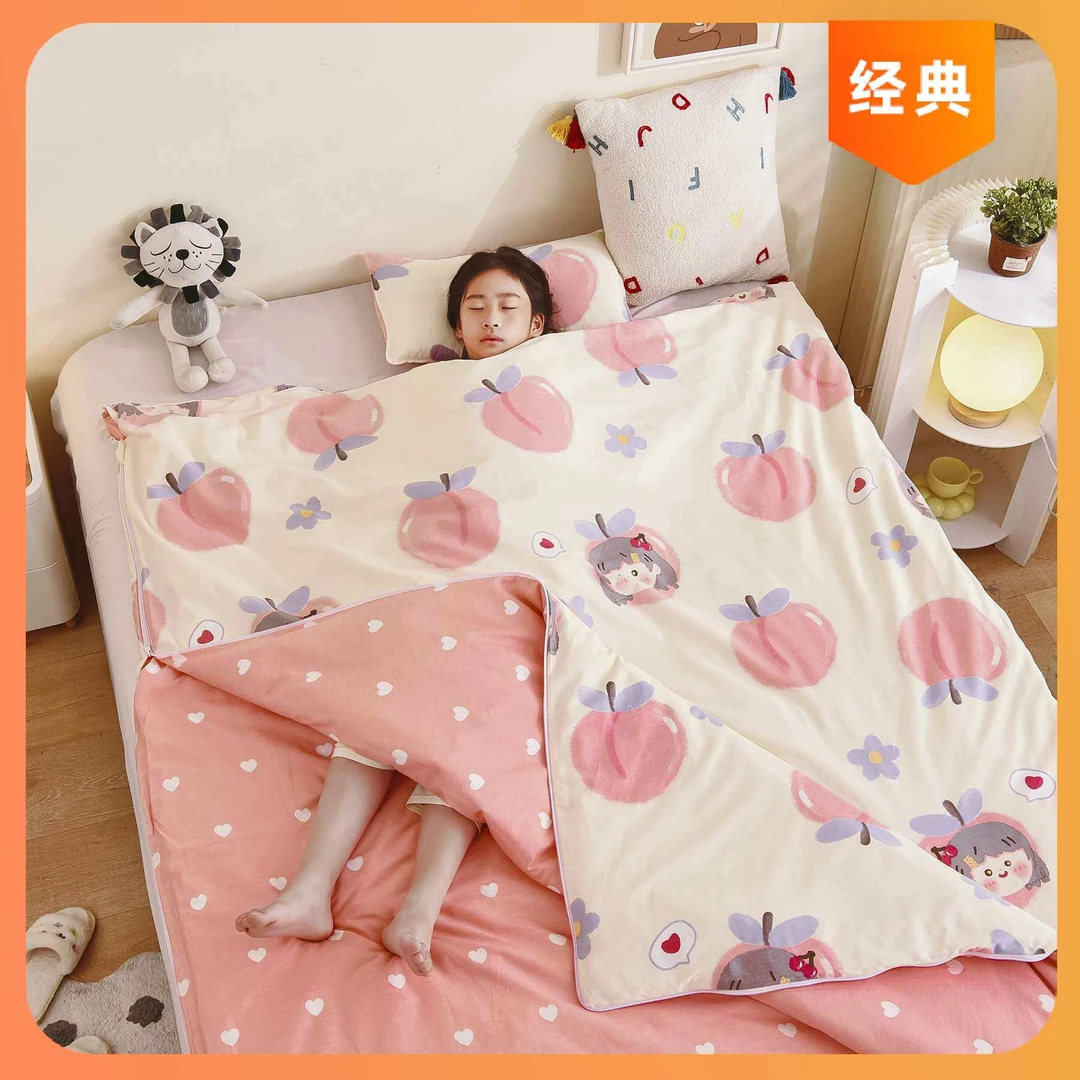 儿童衣服秋冬款中大童纯棉宝宝睡袋秋冬防踢被可拆卸四季通用儿童