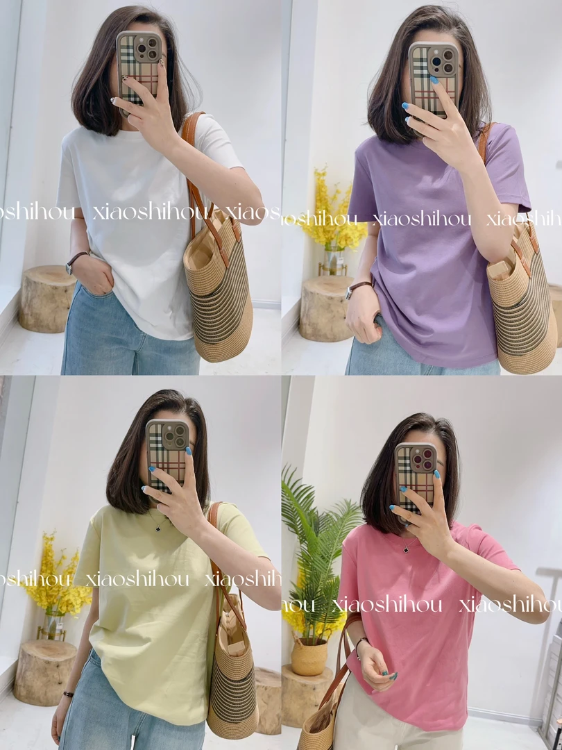 小时候女装店糖果色T恤08002