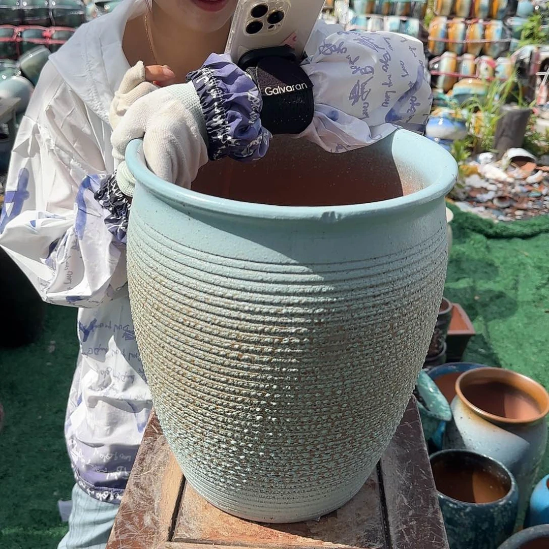 紫砂花盆王嫂花盆0709-136高32口28