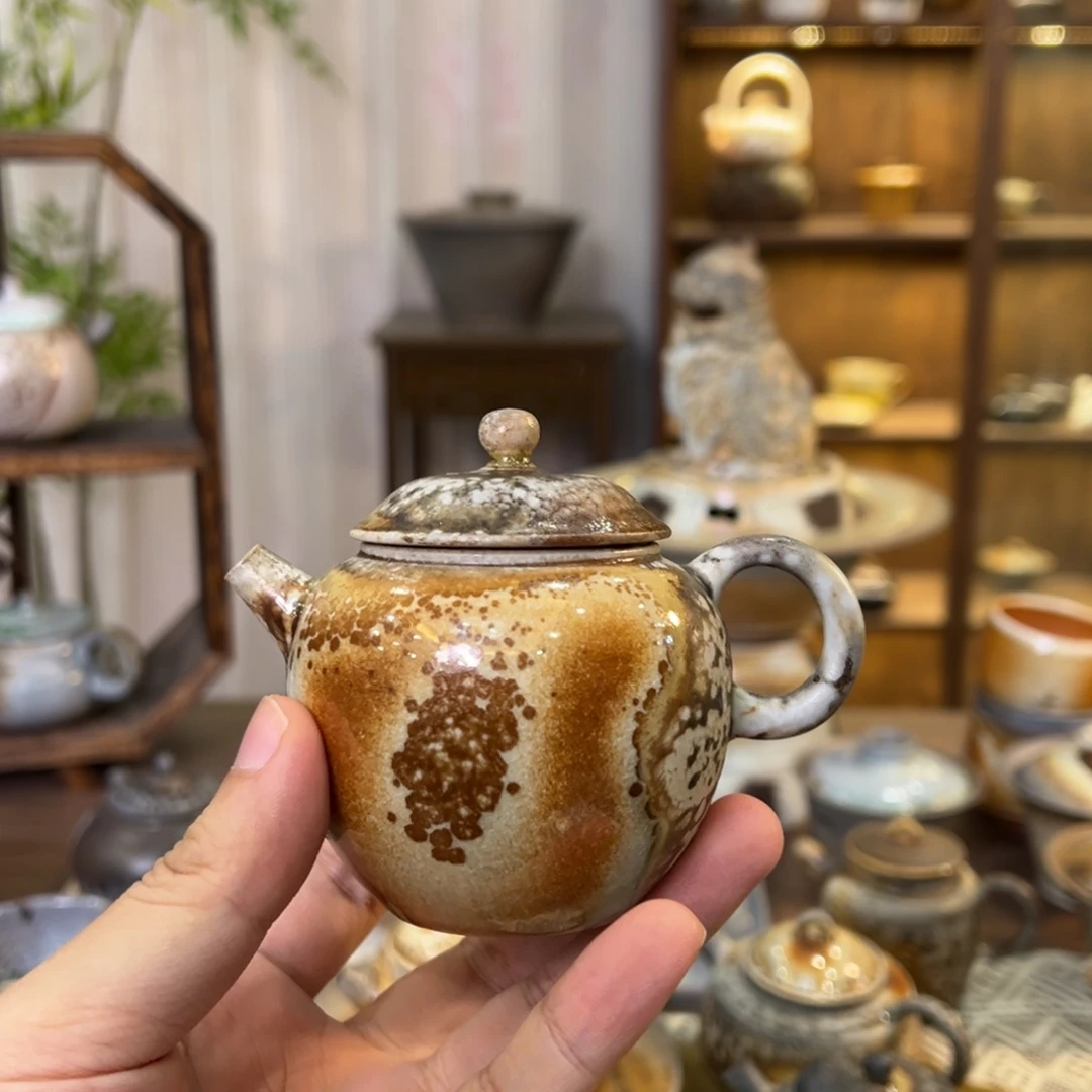 老***师不染柴烧精品柴烧壶