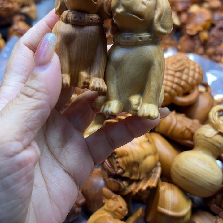 正***运柏木（崖柏）太行崖柏手把件