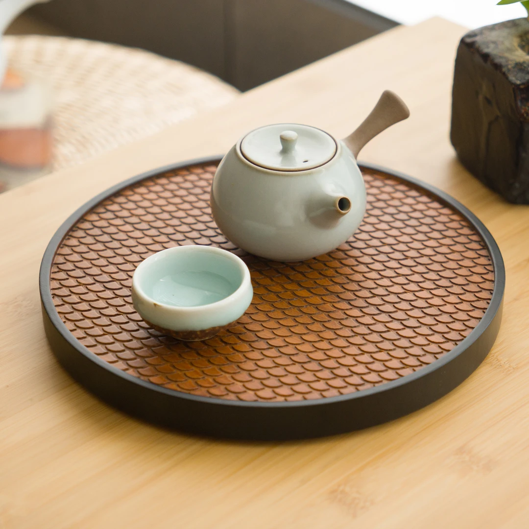 度庐隔热垫银杏干泡盘家用耐热耐高温防烫竹垫子