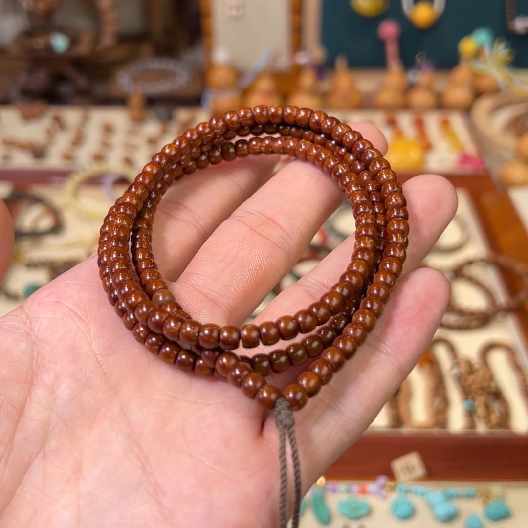 紫金鼠手串精工精卡，顶工顶料，鼠尖长串