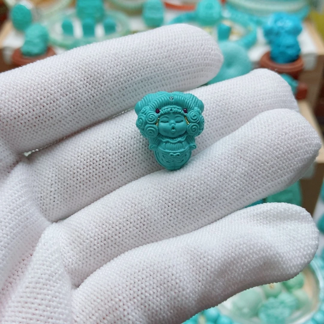 绿松石未镶嵌嘟嘟