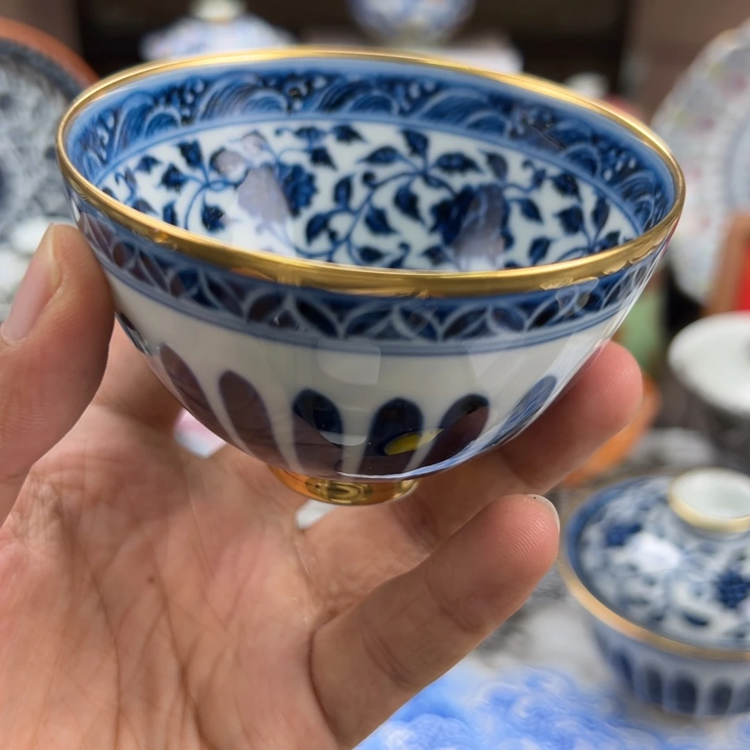 峥***阁瓷片景德镇手工手绘陶瓷