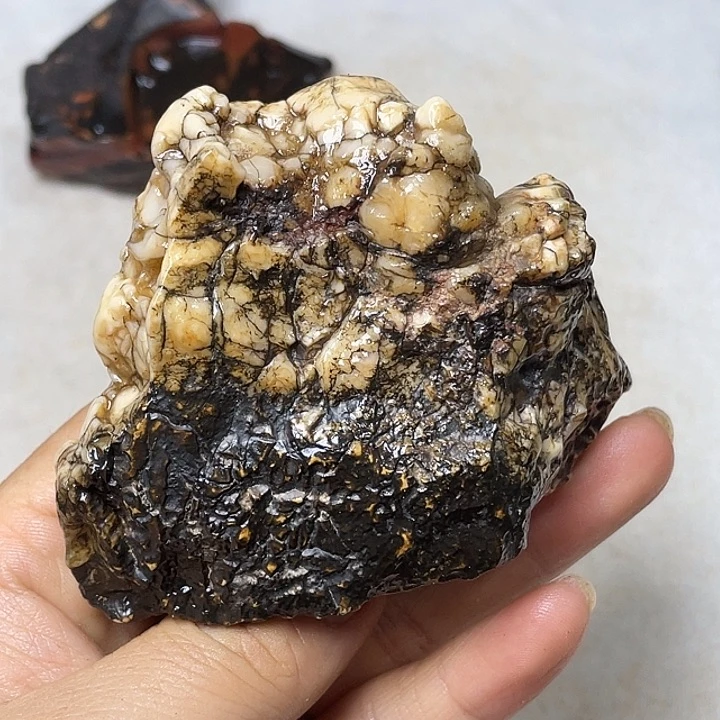 黄***下石材戈壁牧民美石原石