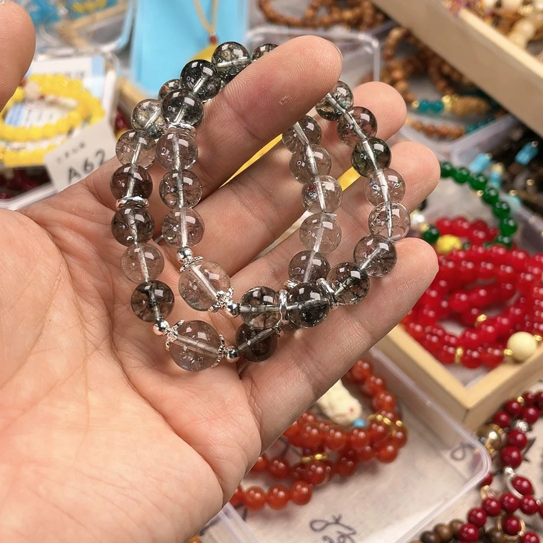 玉髓手饰银S925镀金镶嵌