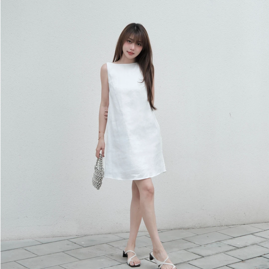 法式气质无袖背心连衣裙子女装2025年新款夏季小个子高级感短裙子