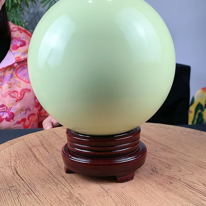 石材夜光球直径20带底座