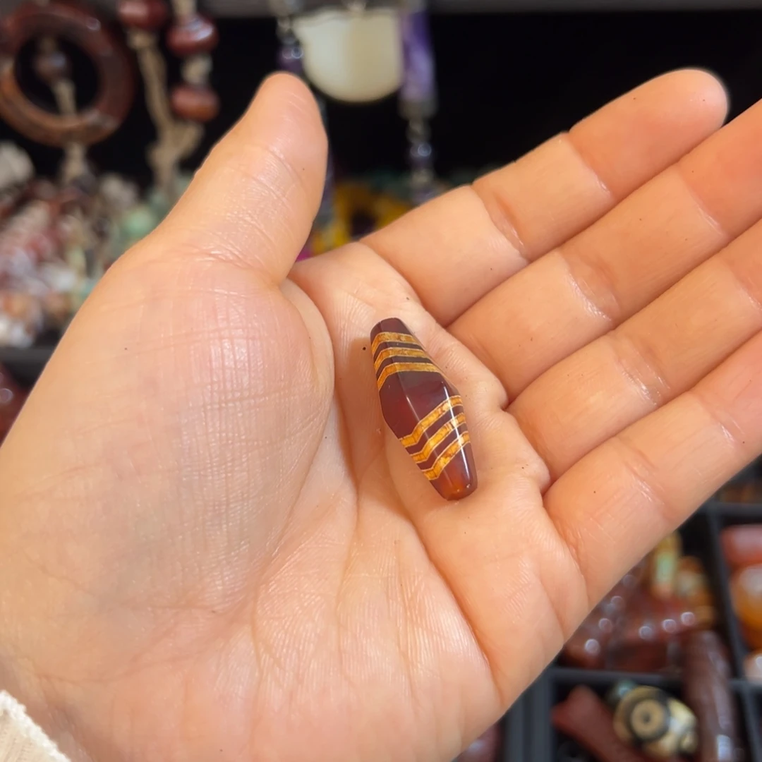 黄***猫玛瑙/玉髓合金颈饰