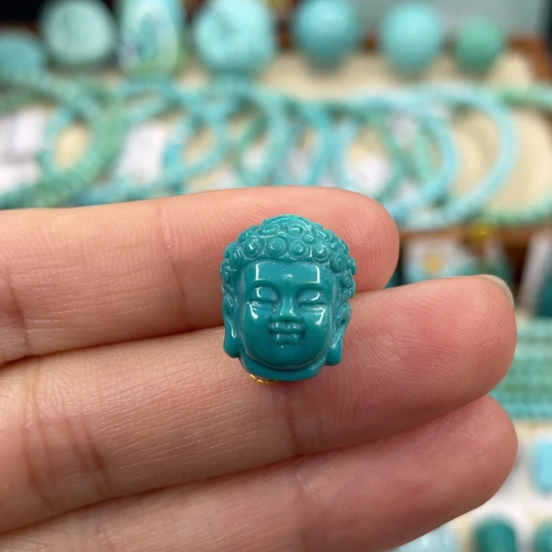 绿松石未镶嵌挂件