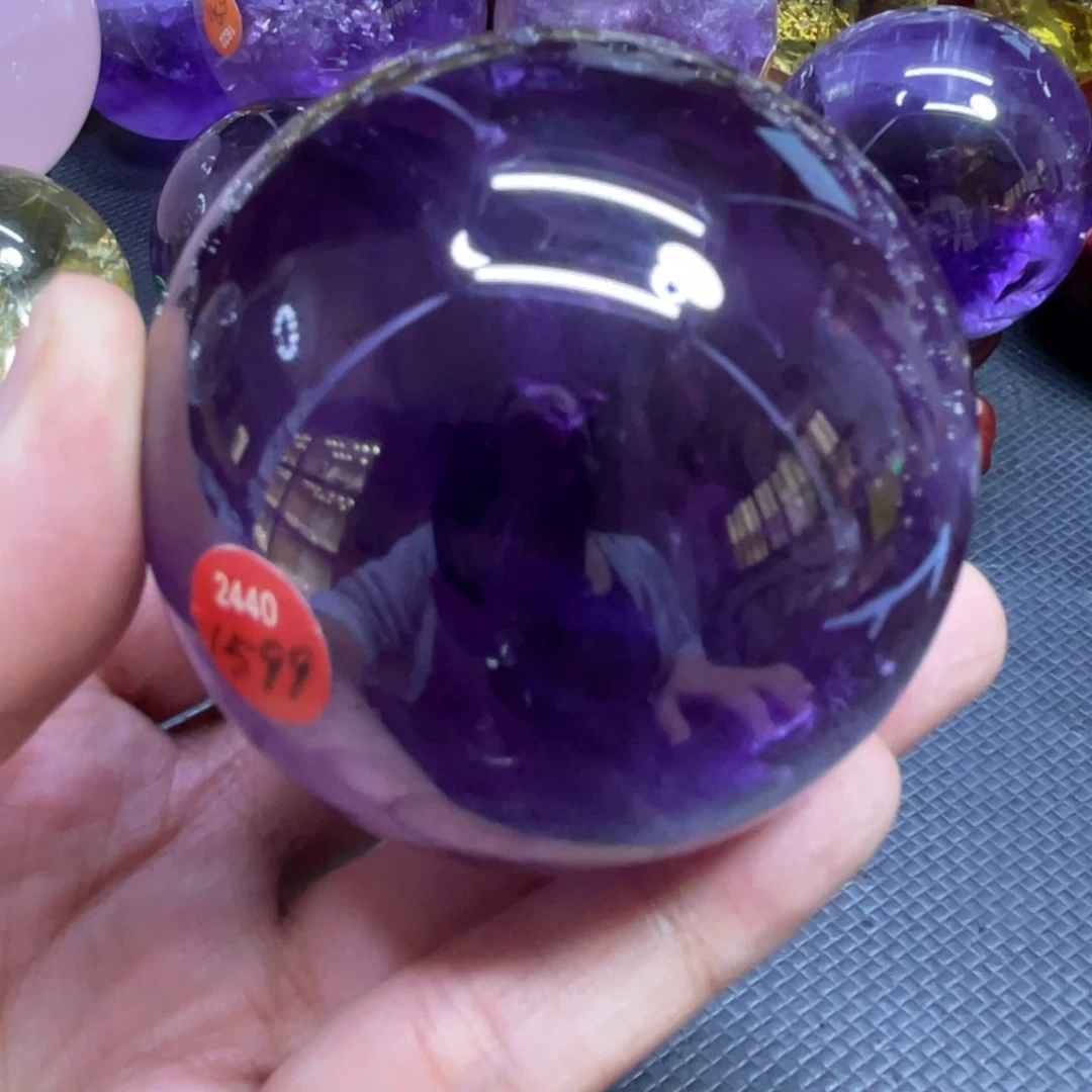 未镶嵌珠宝半成品水晶牛**饼H2440