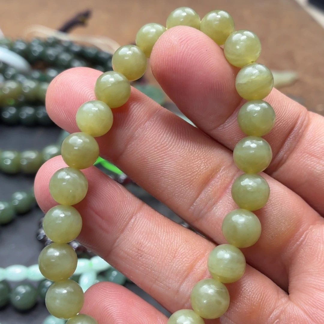 和田玉未镶嵌手链