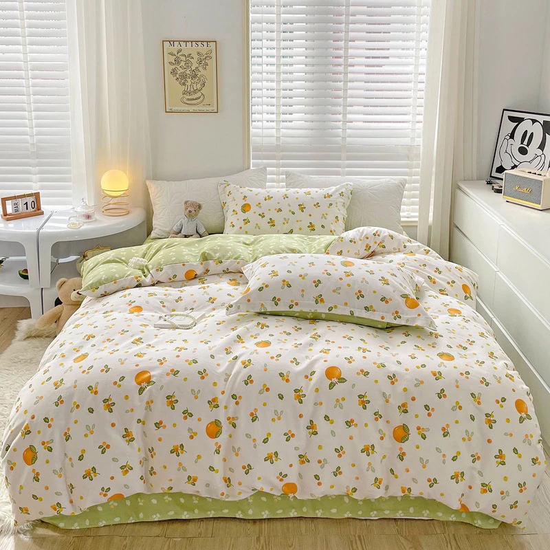 熊猫猫 纯棉  加厚斜纹棉印花件套每批b 版不一样看实物